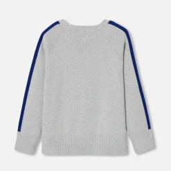 Jacadi Sweaters, Sweatshirts And Cardigans|Boy cotton sweater Jacadi light Heather Grey