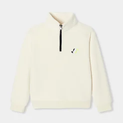 Jacadi Sweaters, Sweatshirts And Cardigans|Boy fleece Jacadi soft white