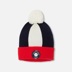 Jacadi Other Accessories|Beanies Scarves And Gloves|Boy hat Navy/White