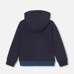 Jacadi Sweaters, Sweatshirts And Cardigans|Boy hooded jacket Navy blue