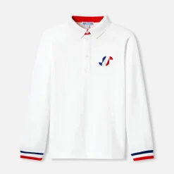 Jacadi T-Shirts And Polo Shirts|Boy long-sleeved polo Jacadi White