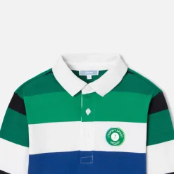 Jacadi T-Shirts And Polo Shirts|Boy long-sleeved polo Green/Multicolour