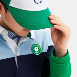 Jacadi T-Shirts And Polo Shirts|Boy long-sleeved polo Green/Multicolour