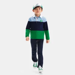 Jacadi T-Shirts And Polo Shirts|Boy long-sleeved polo Green/Multicolour