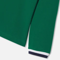 Jacadi T-Shirts And Polo Shirts|Boy long-sleeved polo Dark green