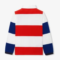 Jacadi T-Shirts And Polo Shirts|Boy long-sleeved polo White/Multicolour