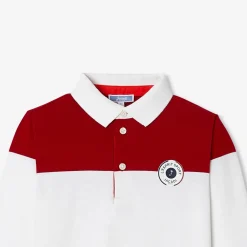 Jacadi T-Shirts And Polo Shirts|Boy long-sleeved polo Red/Multicolout