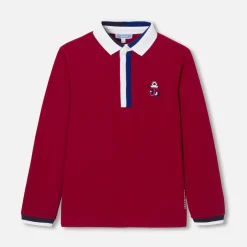 Jacadi T-Shirts And Polo Shirts|Boy long-sleeved polo Purple