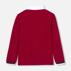 Jacadi T-Shirts And Polo Shirts|Boy long-sleeved polo Purple