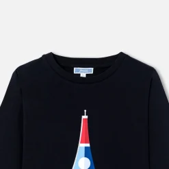 Jacadi T-Shirts And Polo Shirts|Boy long-sleeved T-shirt Jacadi Navy