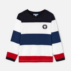 Jacadi T-Shirts And Polo Shirts|Boy long-sleeved T-shirt White/Multicolour