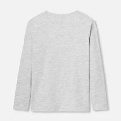 Jacadi T-Shirts And Polo Shirts|Boy long-sleeved T-shirt Jacadi light Heather Grey