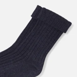 Jacadi Socks And Booties|Accessories|Boy plain socks Jacadi Navy