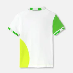 Jacadi T-Shirts And Polo Shirts|Boy polo in cotton piqué White/Multicolour