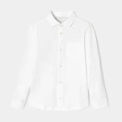 Jacadi Shirts|Boy shirt in mercerised cotton Jacadi White