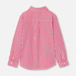 Jacadi Shirts|Boy shirt in striped poplin White/Red