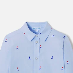 Jacadi Shirts|Boy shirt with Parisian motifs Jacadi Light blue