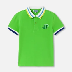 Jacadi T-Shirts And Polo Shirts|Boy short-sleeved polo Grass green