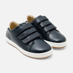 Jacadi Sneakers|Boy smooth leather tennis shoes Jacadi Navy