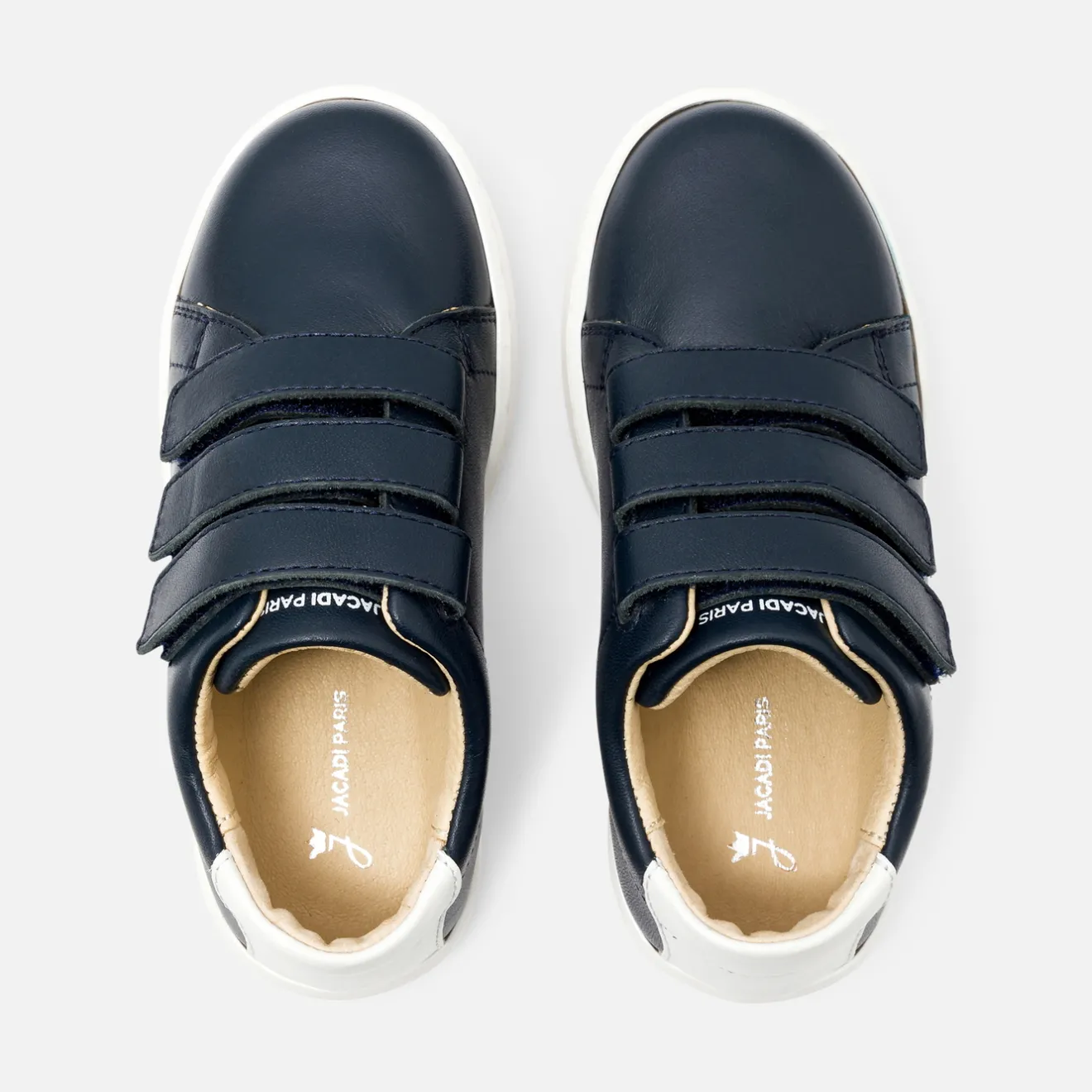Jacadi Sneakers|Boy smooth leather tennis shoes Jacadi Navy