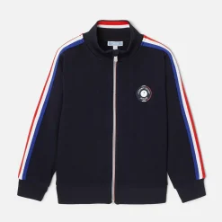 Jacadi Sweaters, Sweatshirts And Cardigans|Boy stand-up collar cardigan Jacadi Navy