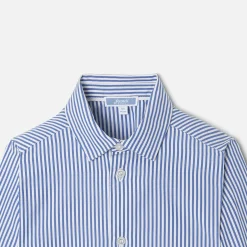 Jacadi Shirts|Boy striped shirt White/Blue