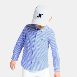 Jacadi Shirts|Boy striped shirt in poplin White/Blue