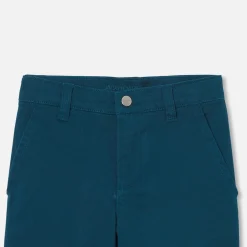 Jacadi Pants And Sweatpants|Boy twill pants Petrol blue