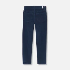 Jacadi Pants And Sweatpants|Boy velour pants Navy blue