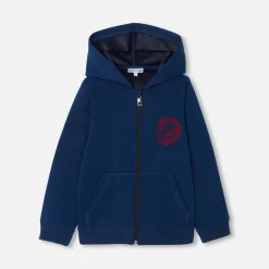 Jacadi Sweaters, Sweatshirts And Cardigans|Boy zip-up sweatshirt Navy blue