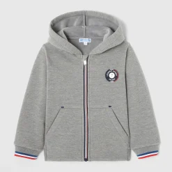 Jacadi Sweaters, Sweatshirts And Cardigans|Boy zip-up sweatshirt Jacadi light Heather Grey