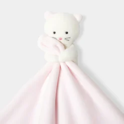 Jacadi Plush And Activity Toys|Plush And Activity Toys|Cat soft toy Jacadi pale Pink