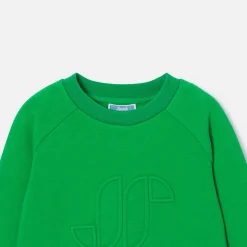 Jacadi Sweaters, Sweatshirts And Cardigans|Child cotton piqué sweatshirt Green