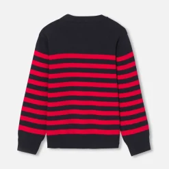 Jacadi Sweaters, Sweatshirts And Cardigans|Cardigans, Sweaters And Sweatshirts|Child sailor sweater Navy/Red