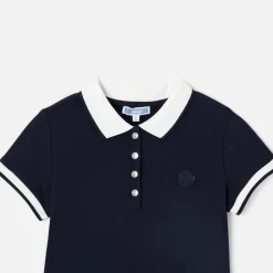 Jacadi Dresses And Skirts|dress in cotton piqué Jacadi Navy