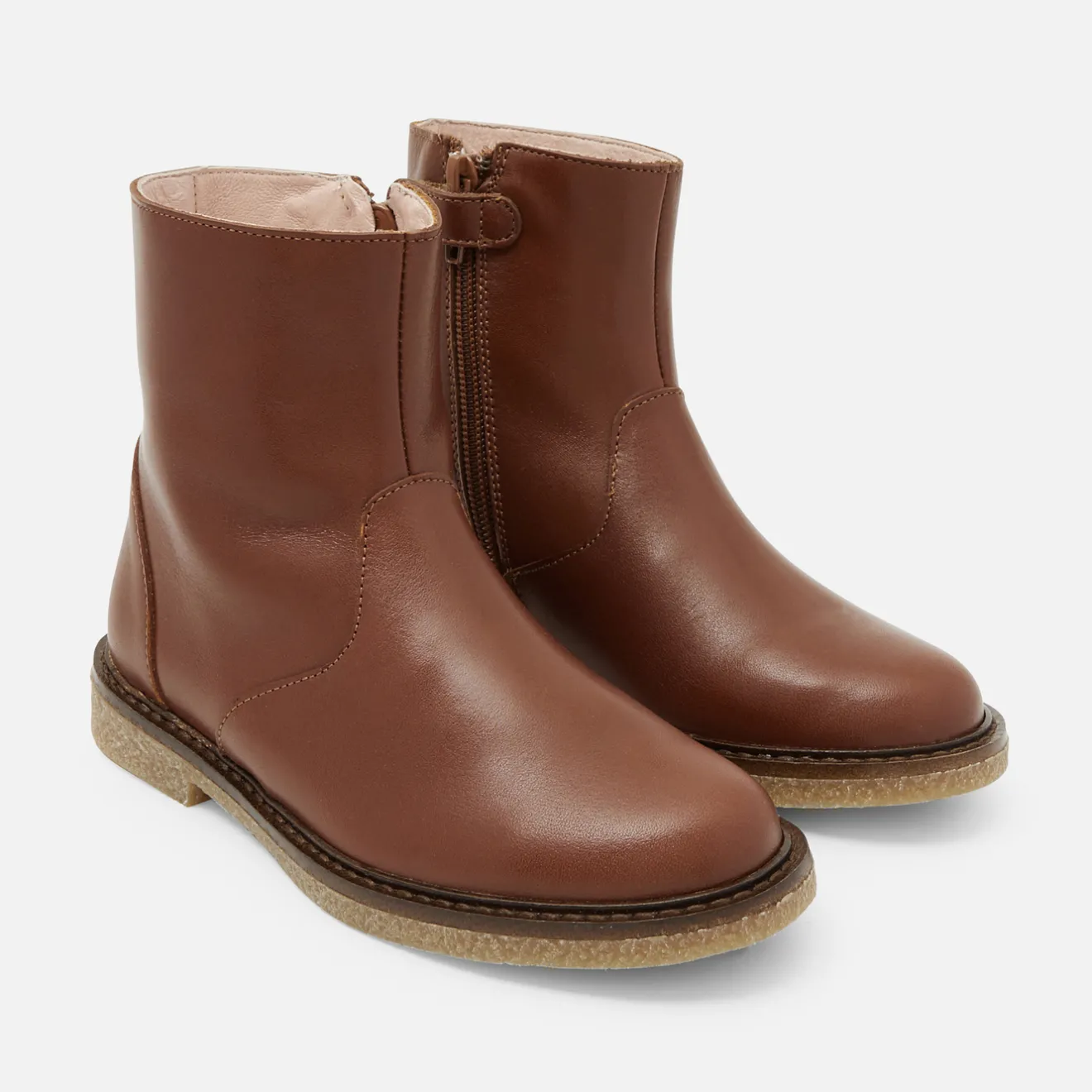 Jacadi Ankle & Lined Boots|Girl ankle boots Nude