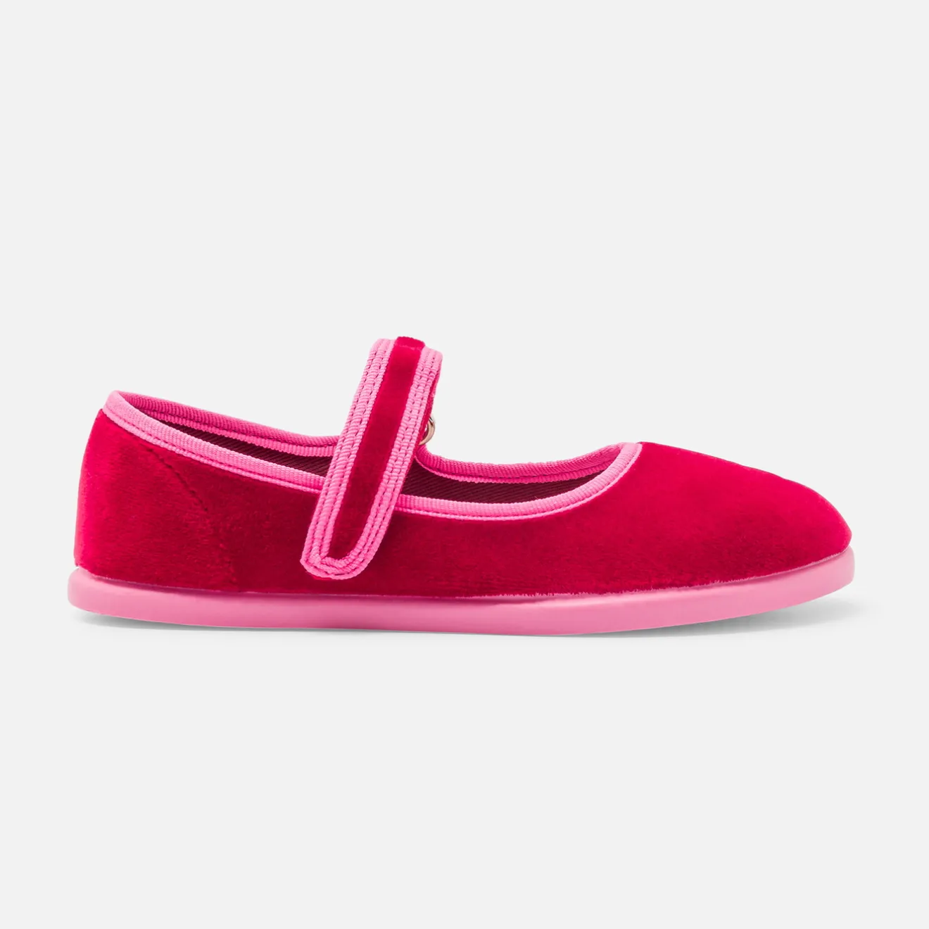 Jacadi Slippers|Canvas Shoes|Girl ballerinas Burgundy