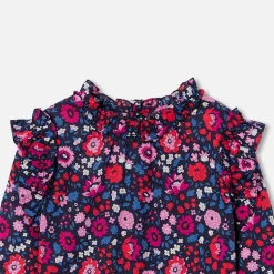 Jacadi Blouses And Shirts|Girl blouse in Liberty fabric Navy/Multicolour