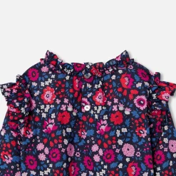 Jacadi Blouses And Shirts|Girl blouse in Liberty fabric Navy/Multicolour