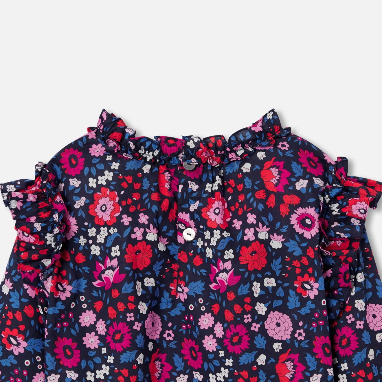 Jacadi Blouses And Shirts|Girl blouse in Liberty fabric Navy/Multicolour