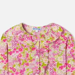 Jacadi Blouses And Shirts|Girl blouse in Liberty fabric White/Multicolour