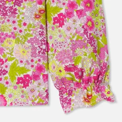 Jacadi Blouses And Shirts|Girl blouse in Liberty fabric White/Multicolour
