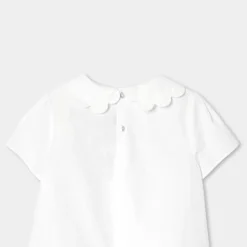 Jacadi Blouses And Shirts|Girl blouse in poplin Jacadi White
