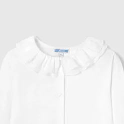 Jacadi Blouses And Shirts|Girl blouse in poplin Jacadi White
