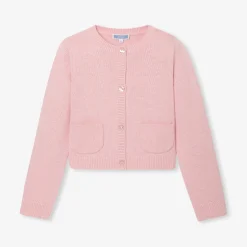 Jacadi Cardigans, Sweaters And Sweatshirts|Girl cardigan Heather Pink
