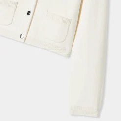 Jacadi Cardigans, Sweaters And Sweatshirts|Girl cardigan Jacadi soft white