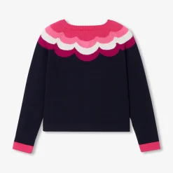 Jacadi Cardigans, Sweaters And Sweatshirts|Girl cardigan Navy/Multicolour