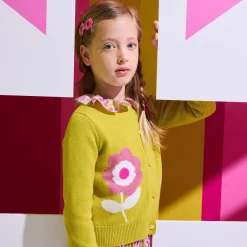 Jacadi Cardigans, Sweaters And Sweatshirts|Girl cardigan Mustard