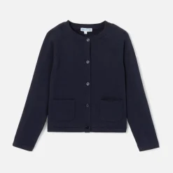 Jacadi Cardigans, Sweaters And Sweatshirts|Girl cardigan Jacadi Navy