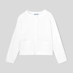 Jacadi Cardigans, Sweaters And Sweatshirts|Girl cardigan Jacadi White